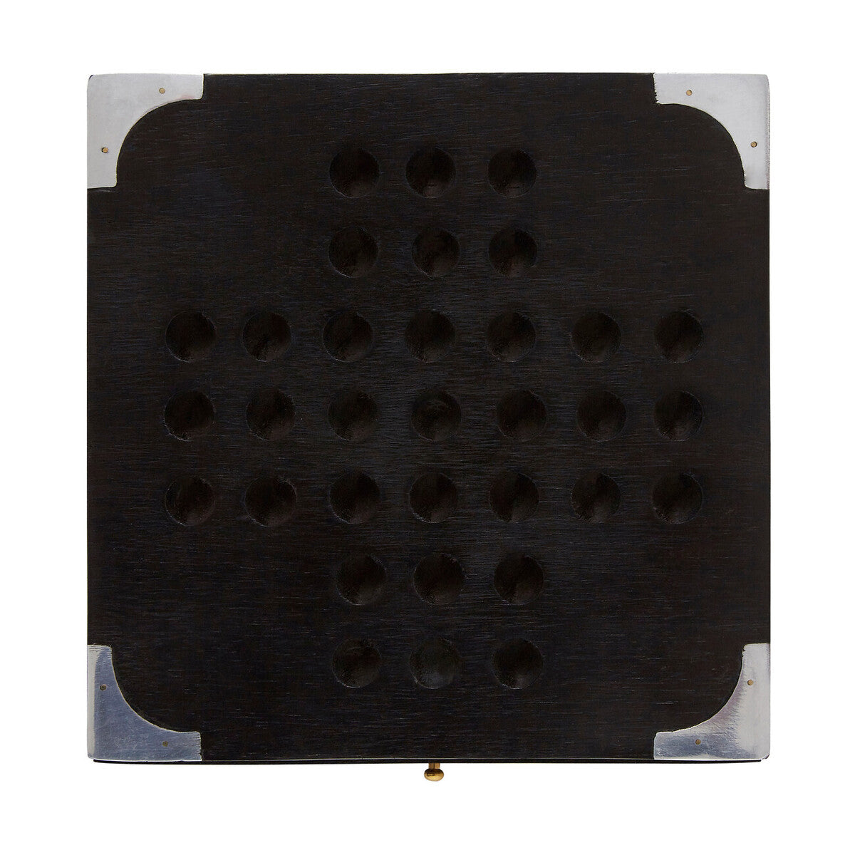 Orsina Sheesham Wood Solitaire Game Box with Aluminium Marbles