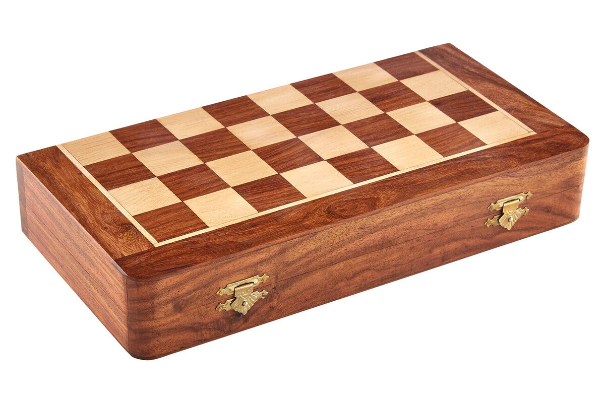 Orsina Magnetic Wood Chess Set – Acacia and Cedar Travel Game Board