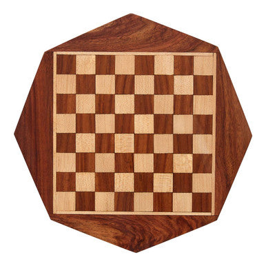 Orsina Octagonal Magnetic Chess Set – Acacia and Cedar Wood Game