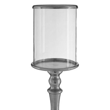 Orsina Kensington Townhouse Large Nickel Pillar Candle Holder