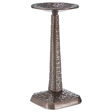 Orsina Arya Small Grey Candle Holder – Architectural Pillar Stand