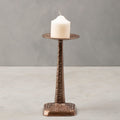 Orsina Arya Small Grey Candle Holder – Architectural Pillar Stand