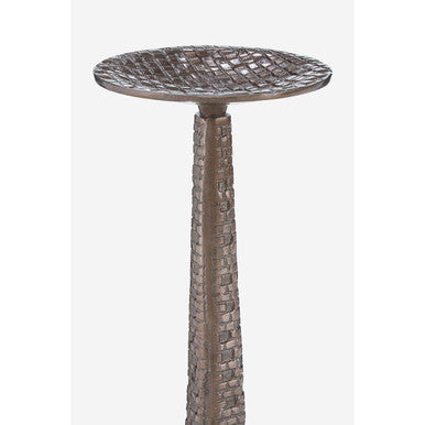 Orsina Arya Small Grey Candle Holder – Architectural Pillar Stand