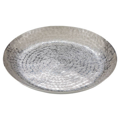 Orsina Kensington Townhouse Safia Hammered Silver Decorative Plate
