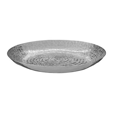 Orsina Kensington Townhouse Safia Hammered Silver Decorative Plate