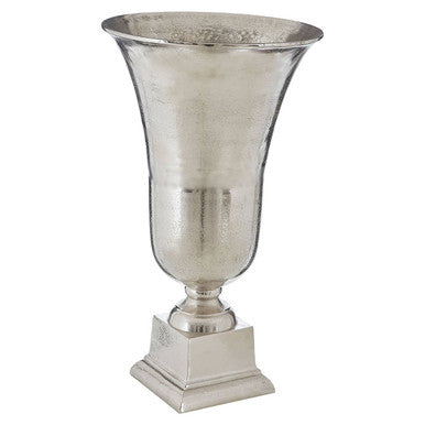 Orsina Kensington Townhouse Large Silver Fluted Aluminium Vase