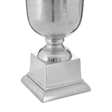 Orsina Kensington Townhouse Large Silver Fluted Aluminium Vase