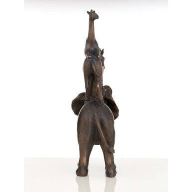 Orsina Boho Stacking Animals Sculpture | Bronze-Gold Trio Ornament