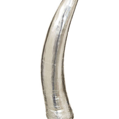 Orsina Boho Silver Horn Ornament – Abstract Sculpture on Acrylic Base