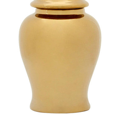 Orsina Gold Ceramic Jar – Small Kensington Townhouse Lidded Decor