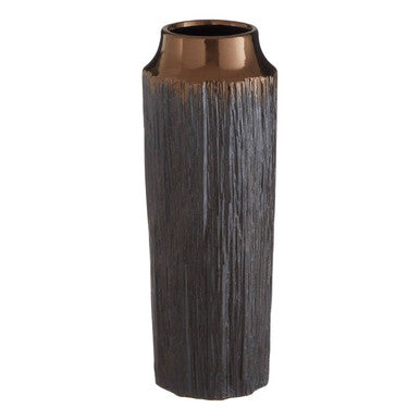 Orsina Mica Large Ceramic Vase – Metallic Textured Artisanal Decor