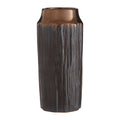 Orsina Mica Small Ceramic Vase – Textured Metallic Tabletop Decor