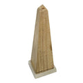 Orsina Hampstead Small Natural Wood Obelisk – Architectural Decor