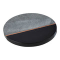Orsina Pedra Small Lava Stone Serving Board with Copper Inlay