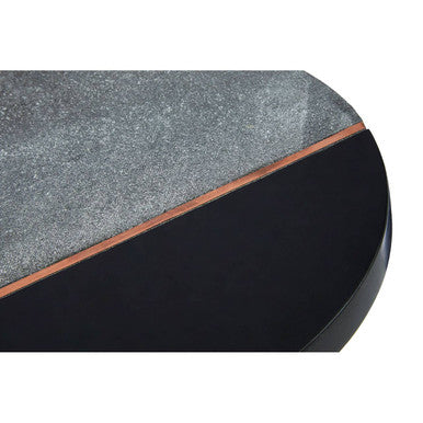 Orsina Pedra Small Lava Stone Serving Board with Copper Inlay