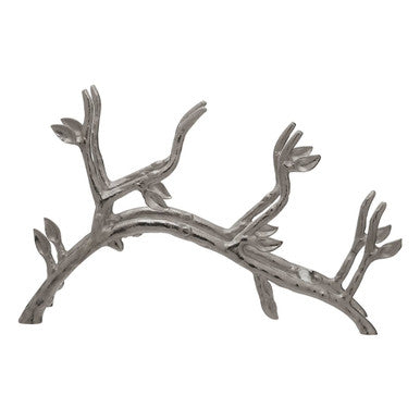 Orsina Adria 3-Bottle Silver Metal Branch Wine Rack | Sculptural Decor
