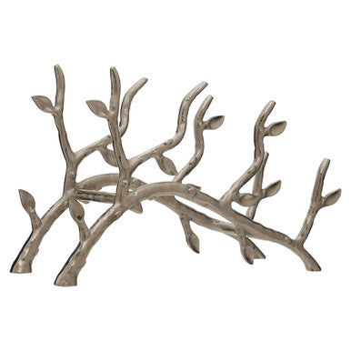 Orsina Adria 3-Bottle Silver Metal Branch Wine Rack | Sculptural Decor
