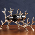 Orsina Adria 3-Bottle Silver Metal Branch Wine Rack | Sculptural Decor