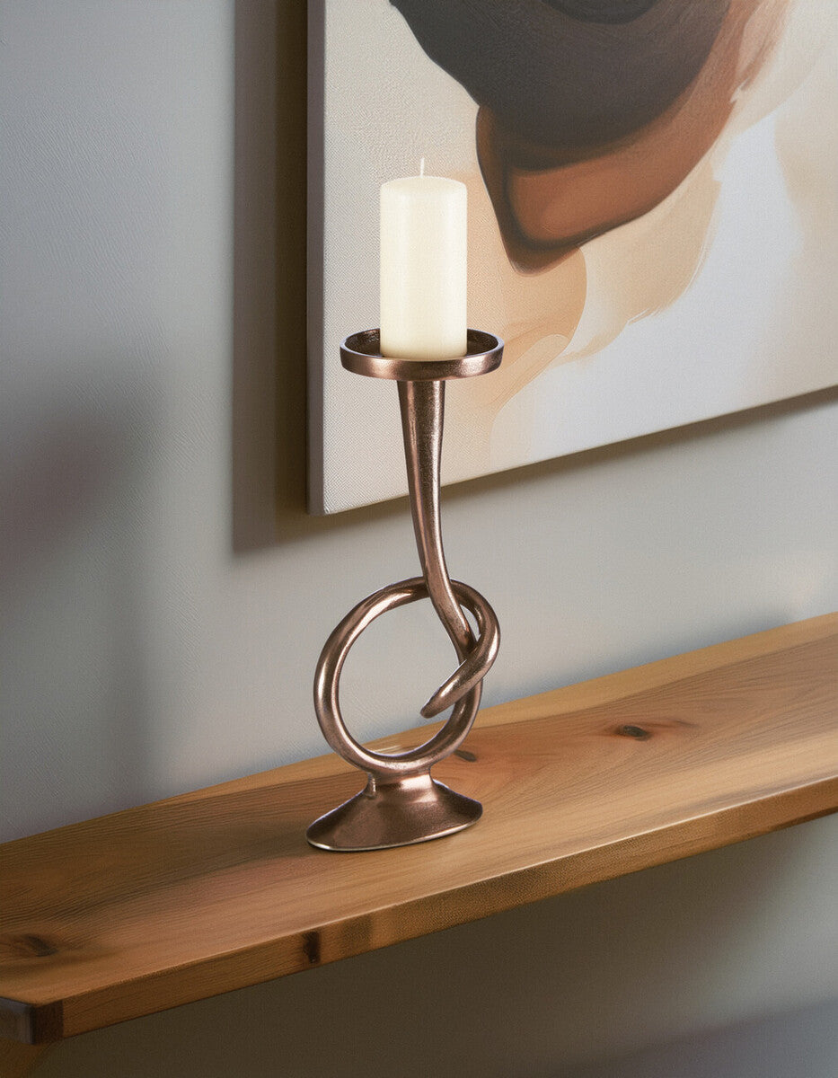 Orsina Kensington Townhouse Twist Bronze Candle Holder – Taper Base