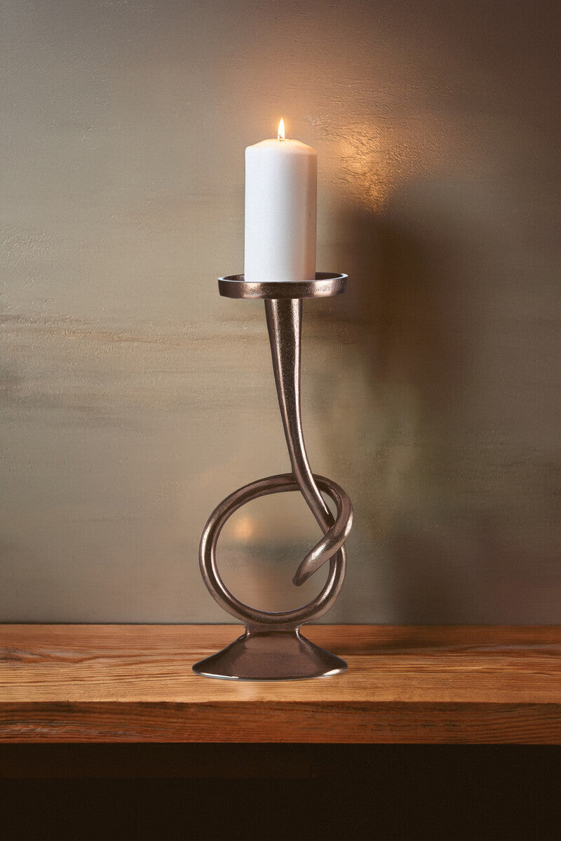 Orsina Kensington Townhouse Twist Bronze Candle Holder – Taper Base