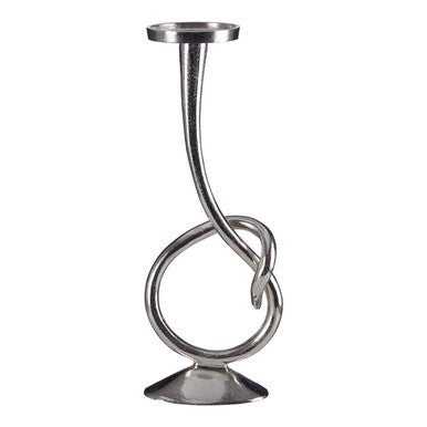 Orsina Kensington Townhouse Twist Nickel Taper Candle Holder