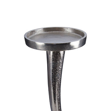 Orsina Kensington Townhouse Twist Nickel Taper Candle Holder