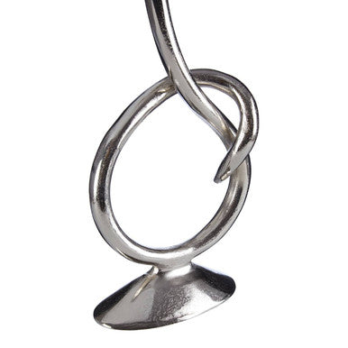Orsina Kensington Townhouse Twist Nickel Taper Candle Holder