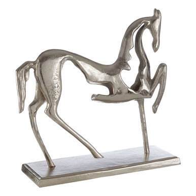 Orsina Hampstead Horse Ornament – Silver Nickel Aluminium Sculpture