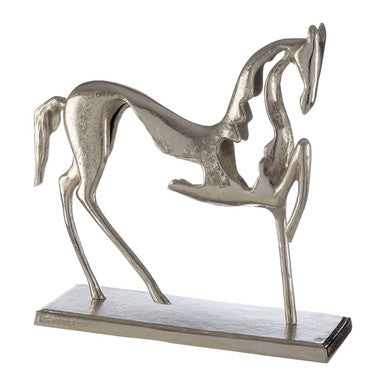 Orsina Hampstead Horse Ornament – Silver Nickel Aluminium Sculpture