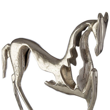 Orsina Hampstead Horse Ornament – Silver Nickel Aluminium Sculpture
