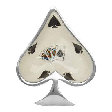 Orsina Churchill Playing Card Suit Decorative Bowls - Silver Set of 4