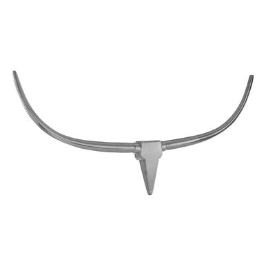 Orsina Zania Silver Aluminium Skull Wall Sculpture – Modern Decor