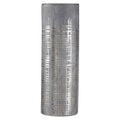 Orsina Embra Large Grey Ceramic Flower Vase with Silver Etching