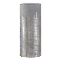 Orsina Embra Small Grey Ceramic Flower Vase with Silver Etching