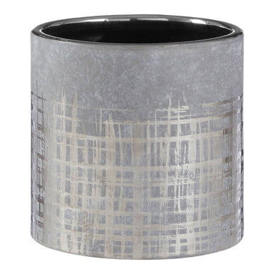 Orsina Embra Small Grey Ceramic Planter – Modern Succulent Pot