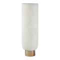 Orsina Callie Large Pedestal Vase – White and Gold Porcelain Decor