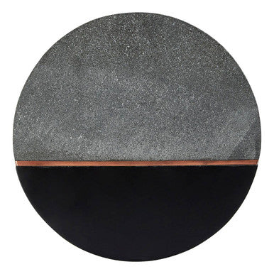 Orsina Pedra Lava Stone Large Serving Board with Copper Accent