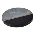 Orsina Pedra Lava Stone Large Serving Board with Copper Accent