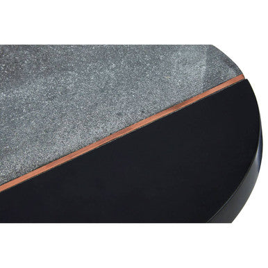Orsina Pedra Lava Stone Large Serving Board with Copper Accent