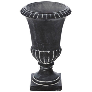 Orsina Josten Fluted Planter – Grey Victorian Style Indoor Plant Pot