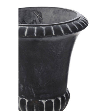 Orsina Josten Fluted Planter – Grey Victorian Style Indoor Plant Pot