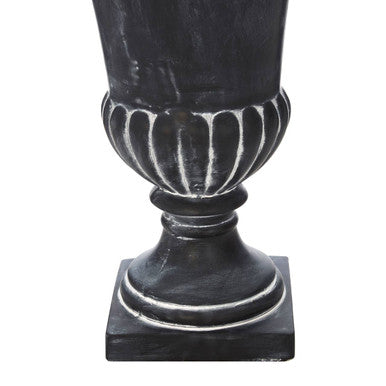 Orsina Josten Fluted Planter – Grey Victorian Style Indoor Plant Pot
