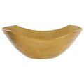 Orsina Estrella Large Gold Finish Bowl | Fluted Aluminium Centerpiece