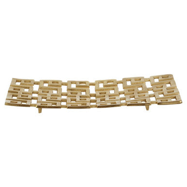 Orsina Delphi Large Gold Rectangular Decorative Plate Centerpiece