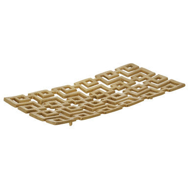 Orsina Delphi Large Gold Rectangular Decorative Plate Centerpiece