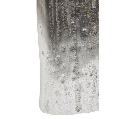 Orsina Albero Small Silver Vase – Sculpted Metal Tabletop Decor