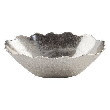 Orsina Albero Large Silver Bowl – Handcrafted Sculptural Aluminium