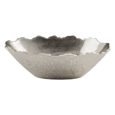 Orsina Albero Large Silver Bowl – Handcrafted Sculptural Aluminium