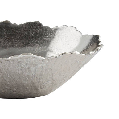 Orsina Albero Large Silver Bowl – Handcrafted Sculptural Aluminium