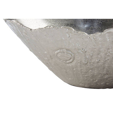 Orsina Albero Large Silver Bowl – Handcrafted Sculptural Aluminium